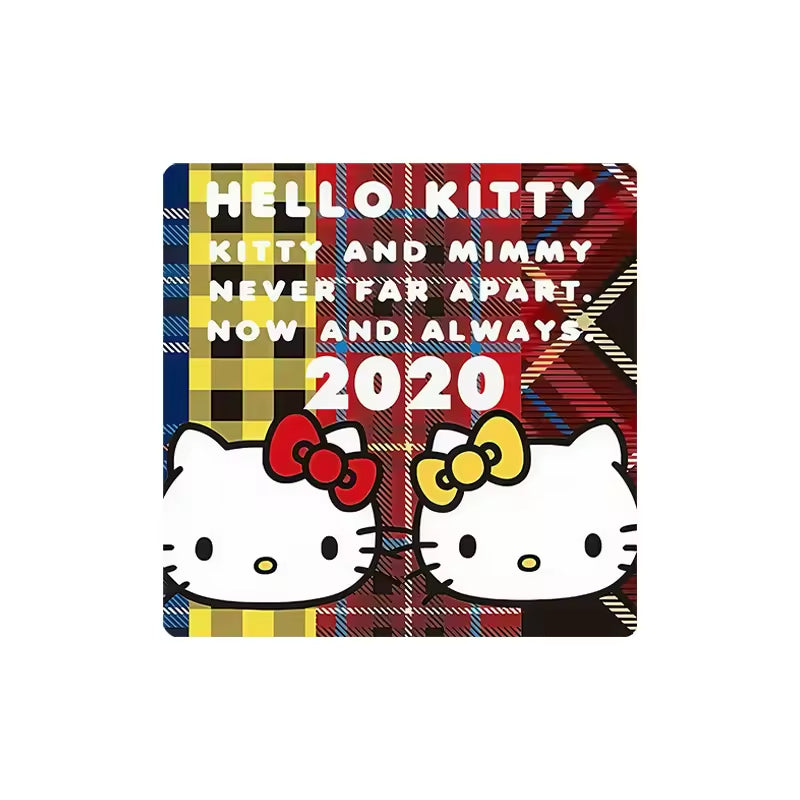 Custom Charm Cute Cartoon Kitty Cat Anniversary  Crystal Glass Soft Magnetic Refrigerator Magnet