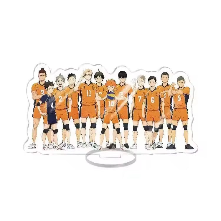 Custom Standee Haikyuu Volleyball Anime Team Acrylic Desktop Stand Figure Hinata Shoyo Kageyama Tobio Gift Decoration