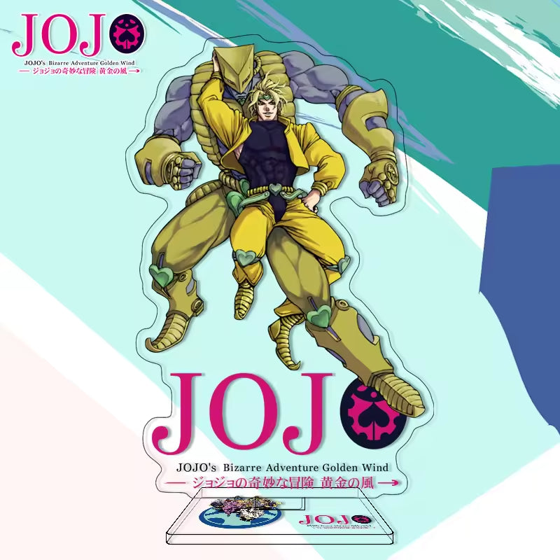 Custom Anime Peripheral Acrylic Figure Stand JOJO's Bizarre Adventure Golden Wind Character Ornament One Piece Dropshipping China