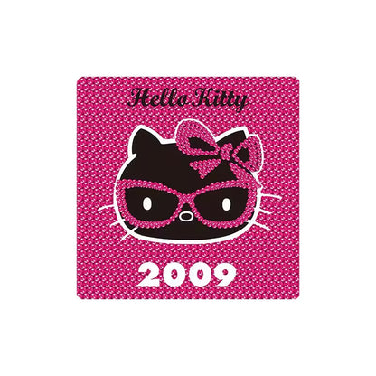Custom Charm Cute Cartoon Kitty Cat Anniversary  Crystal Glass Soft Magnetic Refrigerator Magnet