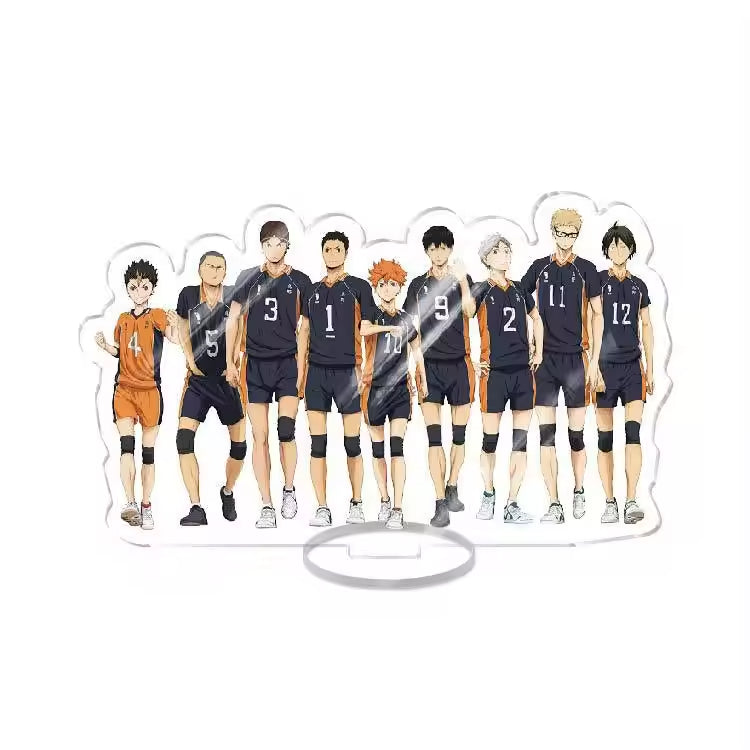 Custom Standee Haikyuu Volleyball Anime Team Acrylic Desktop Stand Figure Hinata Shoyo Kageyama Tobio Gift Decoration