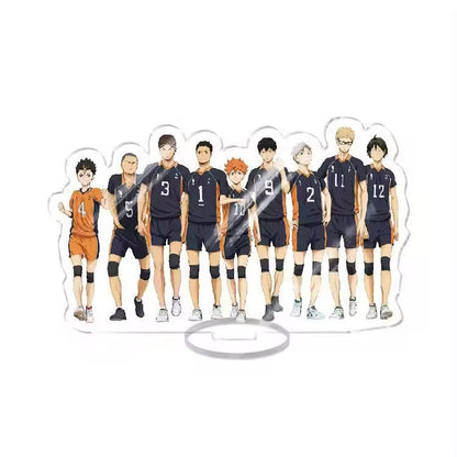 Custom Standee Haikyuu Volleyball Anime Team Acrylic Desktop Stand Figure Hinata Shoyo Kageyama Tobio Gift Decoration
