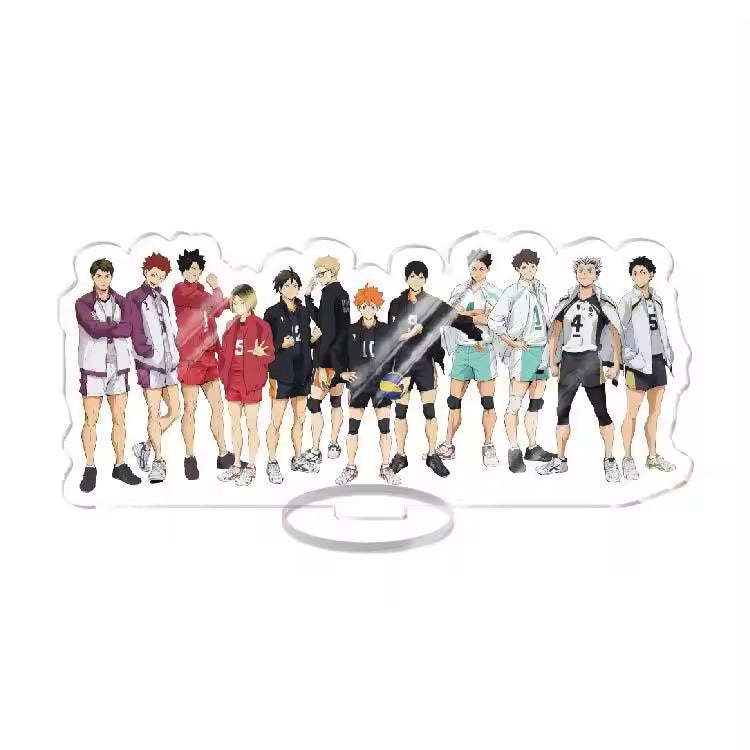 Custom Standee Haikyuu Volleyball Anime Team Acrylic Desktop Stand Figure Hinata Shoyo Kageyama Tobio Gift Decoration