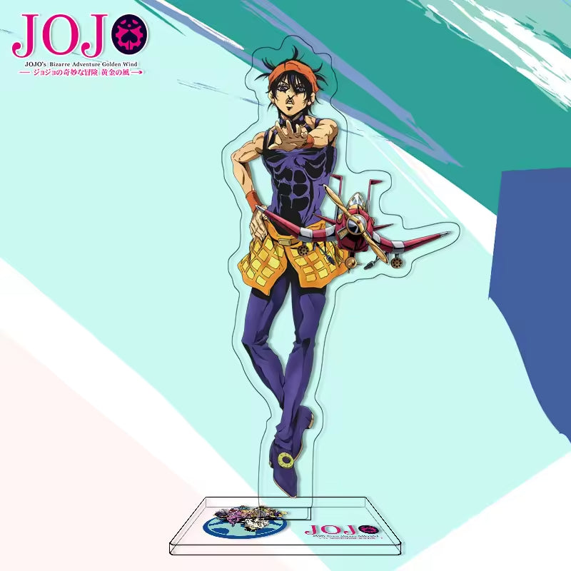Custom Anime Peripheral Acrylic Figure Stand JOJO's Bizarre Adventure Golden Wind Character Ornament One Piece Dropshipping China