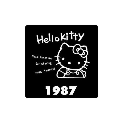 Custom Charm Cute Cartoon Kitty Cat Anniversary  Crystal Glass Soft Magnetic Refrigerator Magnet