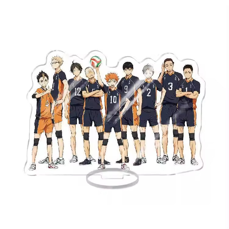Custom Standee Haikyuu Volleyball Anime Team Acrylic Desktop Stand Figure Hinata Shoyo Kageyama Tobio Gift Decoration