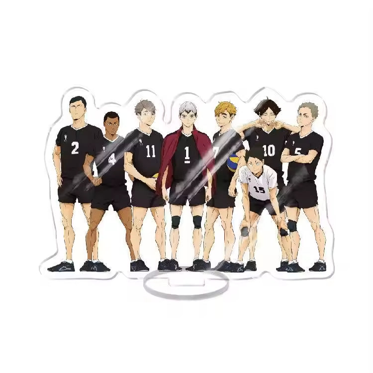 Custom Standee Haikyuu Volleyball Anime Team Acrylic Desktop Stand Figure Hinata Shoyo Kageyama Tobio Gift Decoration