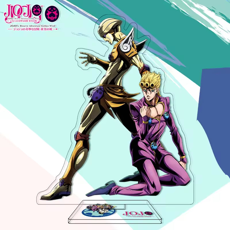 Custom Anime Peripheral Acrylic Figure Stand JOJO's Bizarre Adventure Golden Wind Character Ornament One Piece Dropshipping China