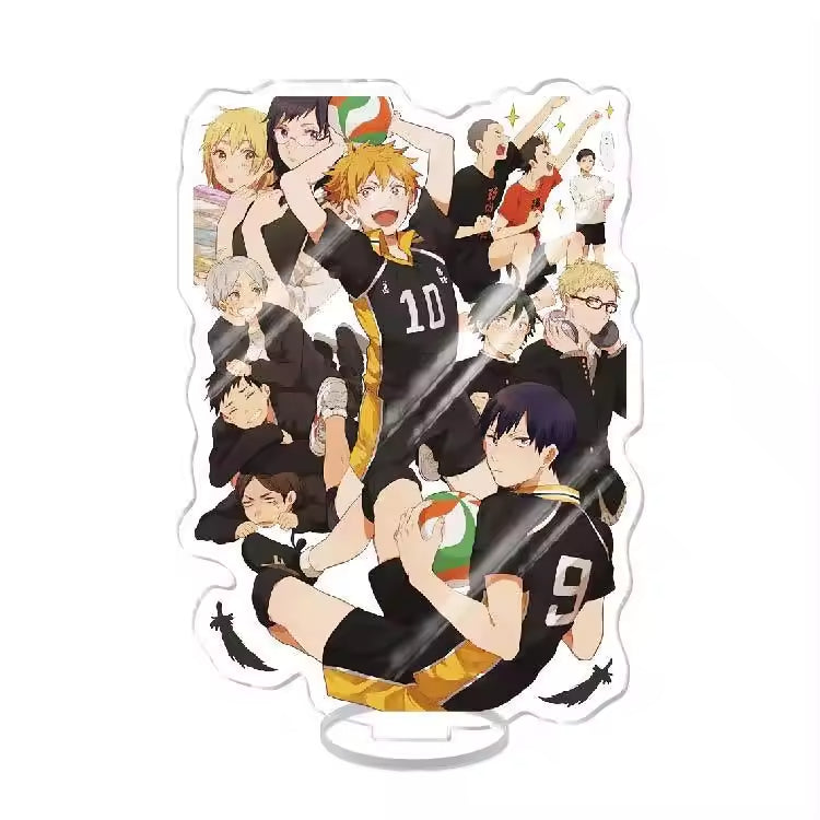 Custom Standee Haikyuu Volleyball Anime Team Acrylic Desktop Stand Figure Hinata Shoyo Kageyama Tobio Gift Decoration