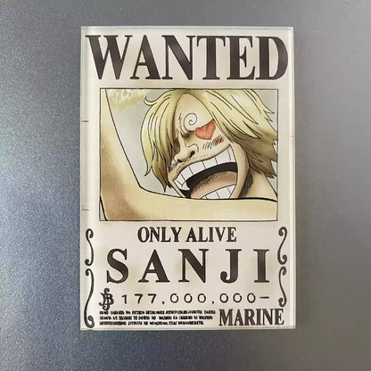Custom Anime Acrylic Fridge Magnets One Piece Bounty Cartoon Charms Cute Decorative Magnets for Gifts  Souvenirs