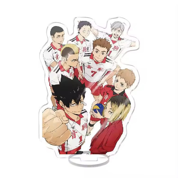 Custom Standee Haikyuu Volleyball Anime Team Acrylic Desktop Stand Figure Hinata Shoyo Kageyama Tobio Gift Decoration