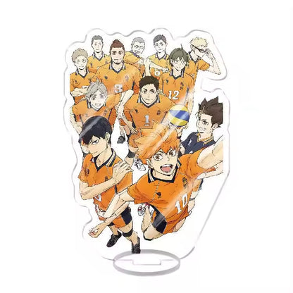 Custom Standee Haikyuu Volleyball Anime Team Acrylic Desktop Stand Figure Hinata Shoyo Kageyama Tobio Gift Decoration