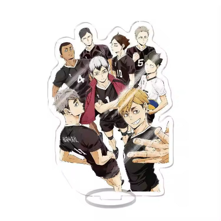 Custom Standee Haikyuu Volleyball Anime Team Acrylic Desktop Stand Figure Hinata Shoyo Kageyama Tobio Gift Decoration