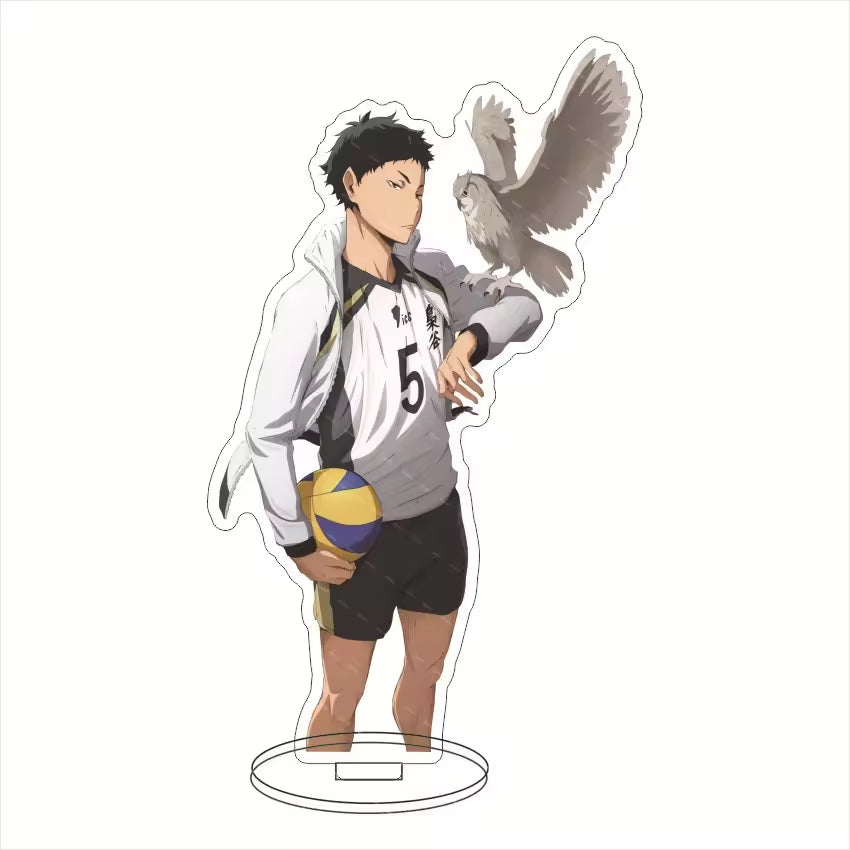 Custom Standee Haikyuu Volleyball Anime Team Acrylic Desktop Stand Figure Hinata Shoyo Kageyama Tobio Gift Decoration