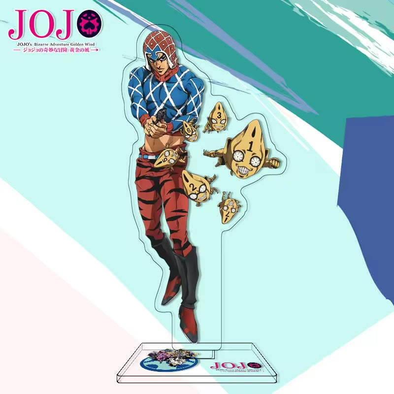 Custom Anime Peripheral Acrylic Figure Stand JOJO's Bizarre Adventure Golden Wind Character Ornament One Piece Dropshipping China
