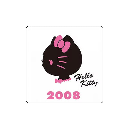 Custom Charm Cute Cartoon Kitty Cat Anniversary  Crystal Glass Soft Magnetic Refrigerator Magnet