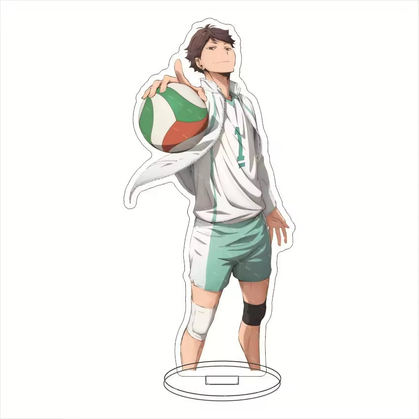 Custom Standee Haikyuu Volleyball Anime Team Acrylic Desktop Stand Figure Hinata Shoyo Kageyama Tobio Gift Decoration