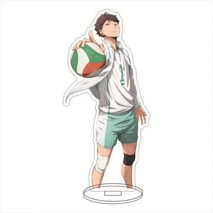 Custom Standee Haikyuu Volleyball Anime Team Acrylic Desktop Stand Figure Hinata Shoyo Kageyama Tobio Gift Decoration