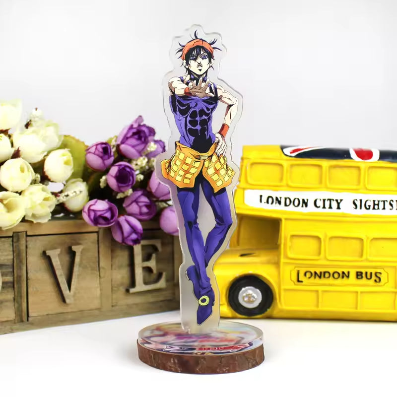 Custom Anime Peripheral Acrylic Figure Stand JOJO's Bizarre Adventure Golden Wind Character Ornament One Piece Dropshipping China