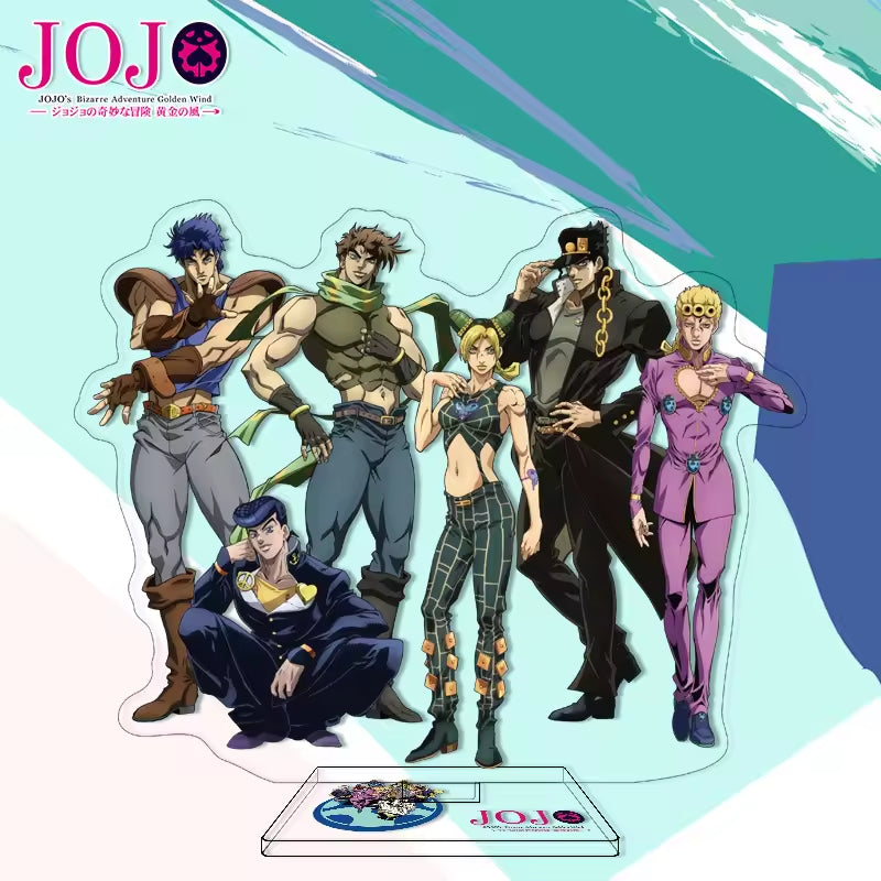 Custom Anime Peripheral Acrylic Figure Stand JOJO's Bizarre Adventure Golden Wind Character Ornament One Piece Dropshipping China