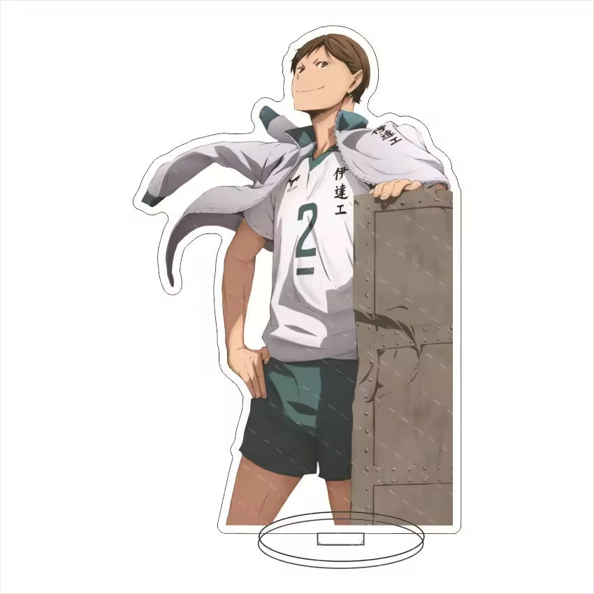 Custom Standee Haikyuu Volleyball Anime Team Acrylic Desktop Stand Figure Hinata Shoyo Kageyama Tobio Gift Decoration