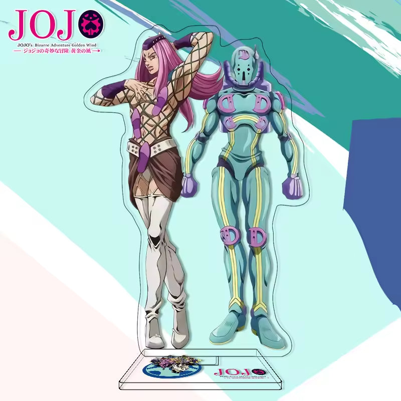 Custom Anime Peripheral Acrylic Figure Stand JOJO's Bizarre Adventure Golden Wind Character Ornament One Piece Dropshipping China