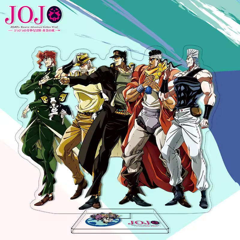 Custom Anime Peripheral Acrylic Figure Stand JOJO's Bizarre Adventure Golden Wind Character Ornament One Piece Dropshipping China