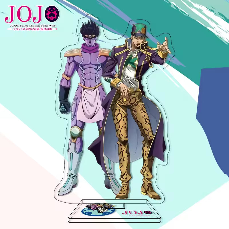 Custom Anime Peripheral Acrylic Figure Stand JOJO's Bizarre Adventure Golden Wind Character Ornament One Piece Dropshipping China