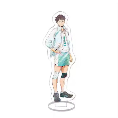 Custom Standee Haikyuu Volleyball Anime Team Acrylic Desktop Stand Figure Hinata Shoyo Kageyama Tobio Gift Decoration