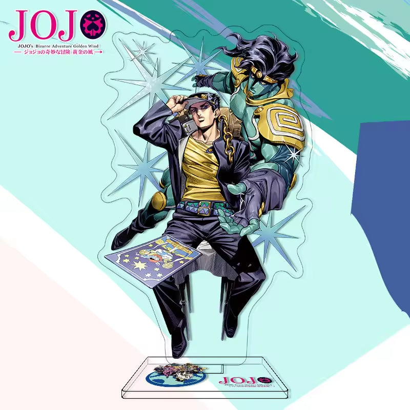 Custom Anime Peripheral Acrylic Figure Stand JOJO's Bizarre Adventure Golden Wind Character Ornament One Piece Dropshipping China