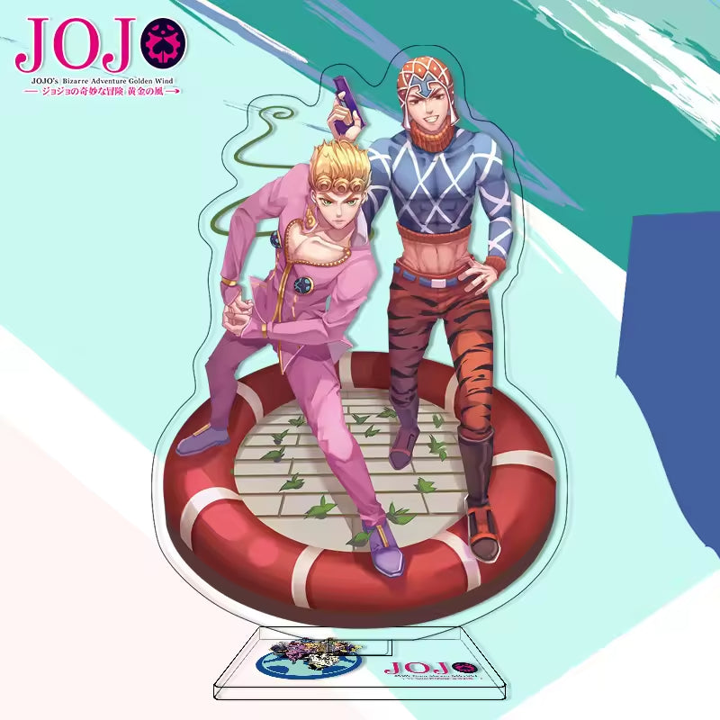 Custom Anime Peripheral Acrylic Figure Stand JOJO's Bizarre Adventure Golden Wind Character Ornament One Piece Dropshipping China