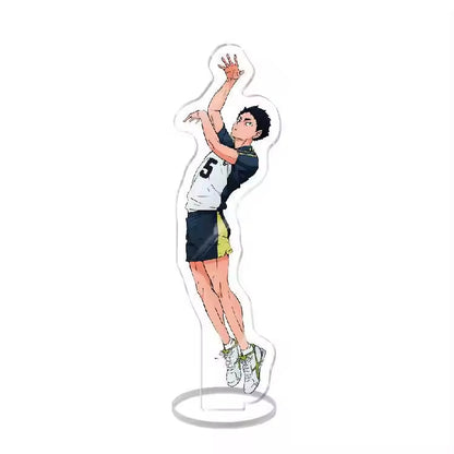 Custom Standee Haikyuu Volleyball Anime Team Acrylic Desktop Stand Figure Hinata Shoyo Kageyama Tobio Gift Decoration