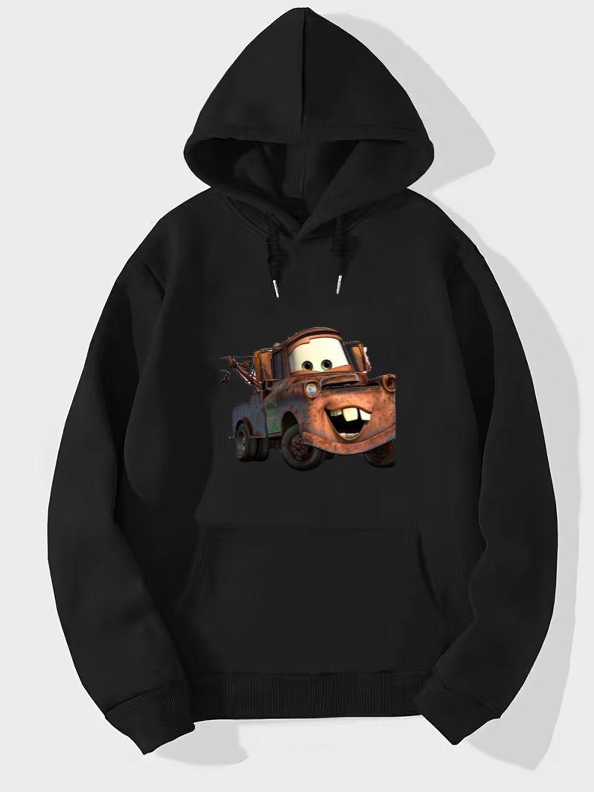 Custom hooded sweatshirt with single-sided printing