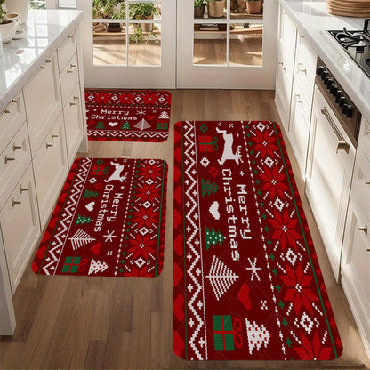 Customised Flannel Doormat Three-Piece Set