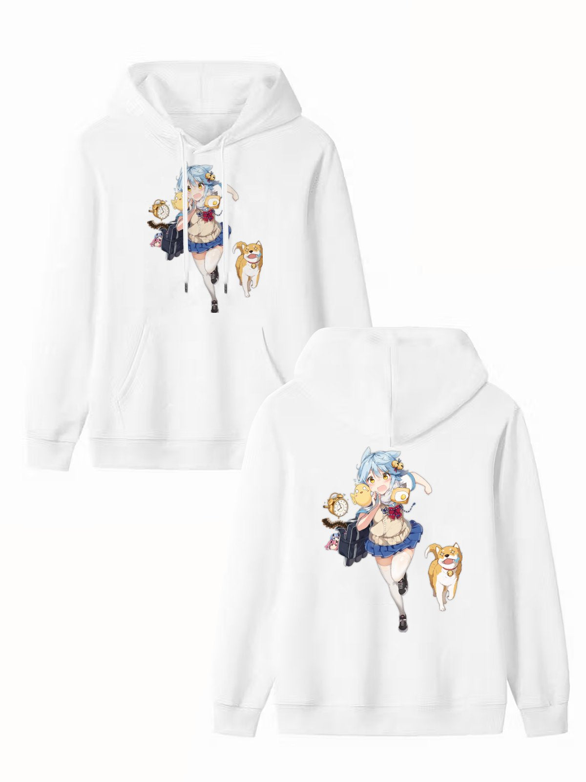 Custom cartoon hoodie with double-sided printing
