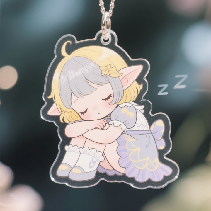 Customised Acrylic Cute Cartoon Keyring