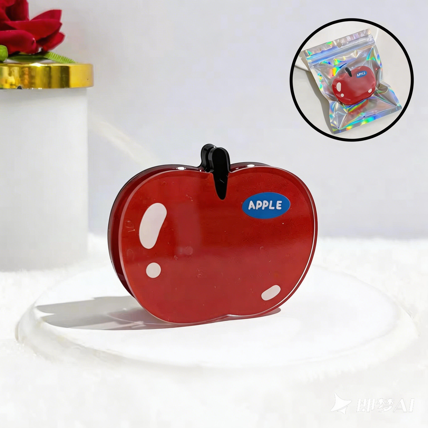 Custom Fridge Magnet Cute Cartoon Apple Clip Home Decoration Custom Children's Day