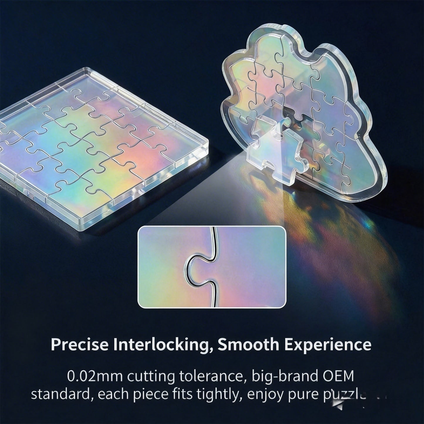Custom Acrylic Puzzle Fridge Magnet DIY Photo Logo Scenic Souvenir Creative Travel Magnetic Sticker
