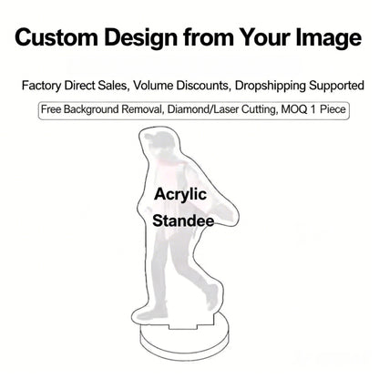 Custom Acrylic Standee  Personalized Anime Character Idol Photo Desk Decor, Double-Sided Display (Bulk Available)