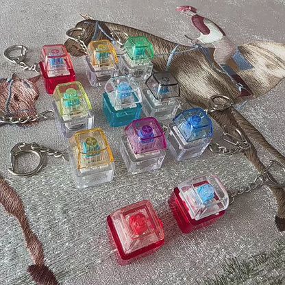 Stress-relief button PC cap – squeeze and press with your fingertips; mechanical keyboard stress-relief button keyring; stress-relief toy